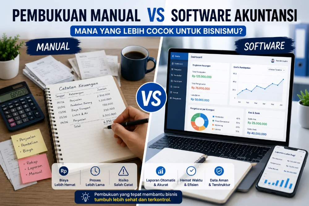 Pembukuan Manual atau Software Akuntansi untuk Bisnis?